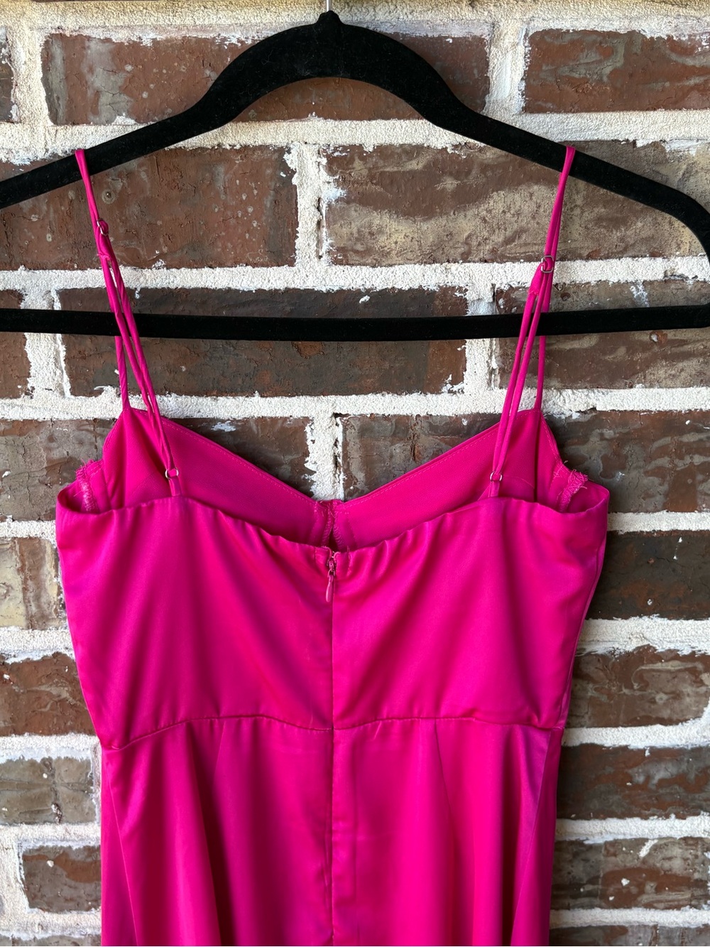 ASTR the Label Bustier Satin Fuchsia Midi Dress Size XS - Picture 11 of 15